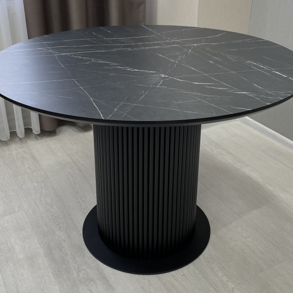  Dining round folding table B-WOOD made of HPL
