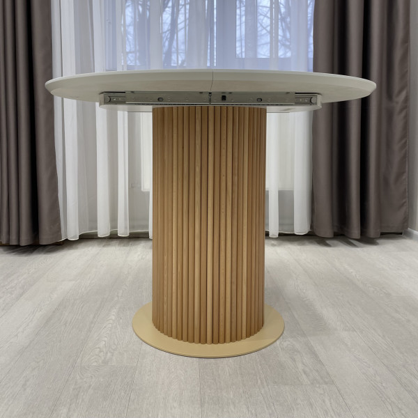 Dining round folding table B-WOOD made of HPL