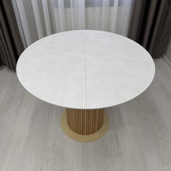 Dining round folding table B-WOOD made of HPL