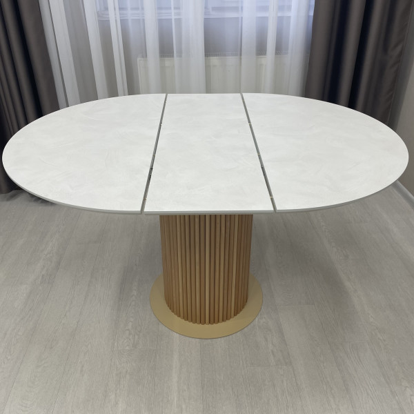 Dining round folding table B-WOOD made of HPL