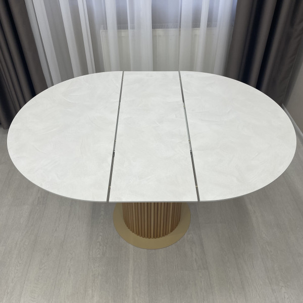 Dining round folding table B-WOOD made of HPL