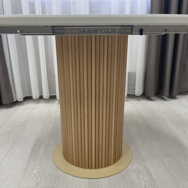 Dining round folding table B-WOOD made of HPL