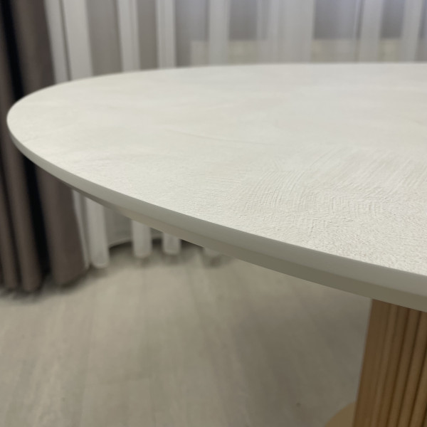 Dining round folding table B-WOOD made of HPL