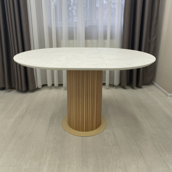 Dining round folding table B-WOOD made of HPL