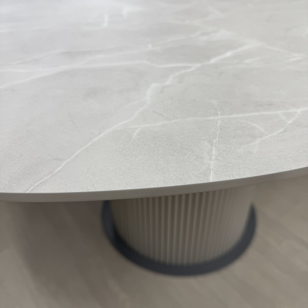  Dining round folding table B-WOOD made of HPL