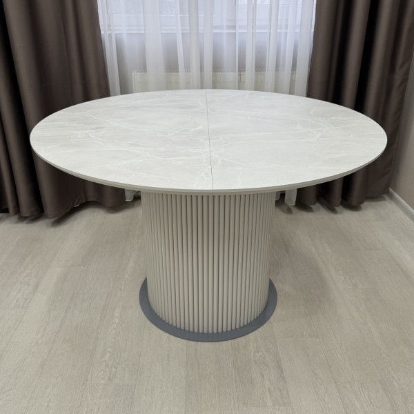  Dining round folding table B-WOOD made of HPL