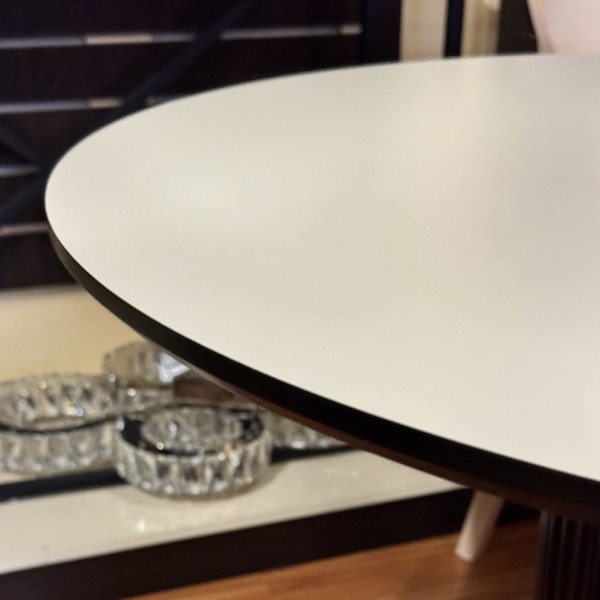  Dining round folding table 900+330 mm B-WOOD made of HPL