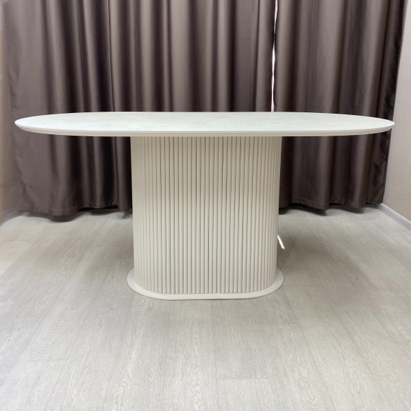 Oval dining table B-WOOD made of HPL