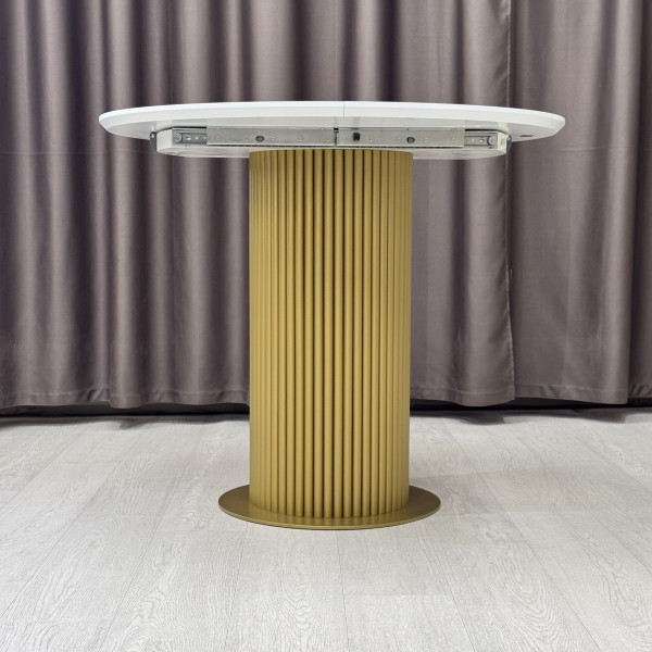 Dining round folding table B-WOOD made of HPL