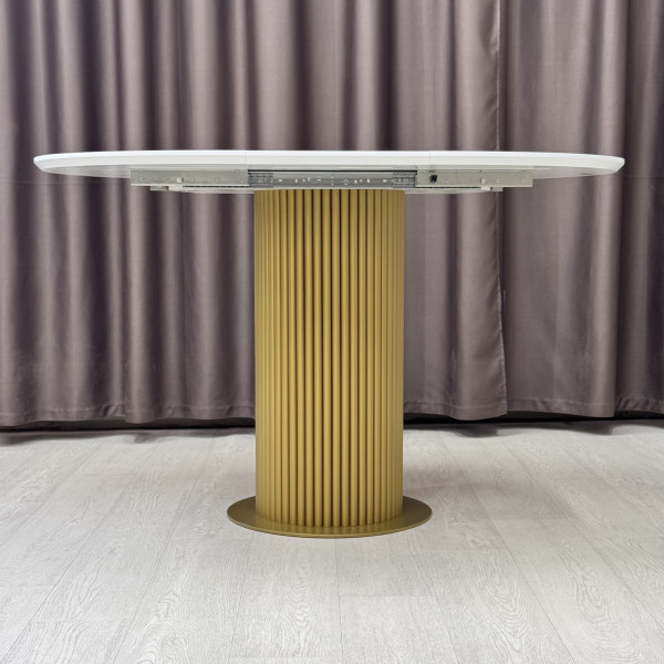 Dining round folding table B-WOOD made of HPL
