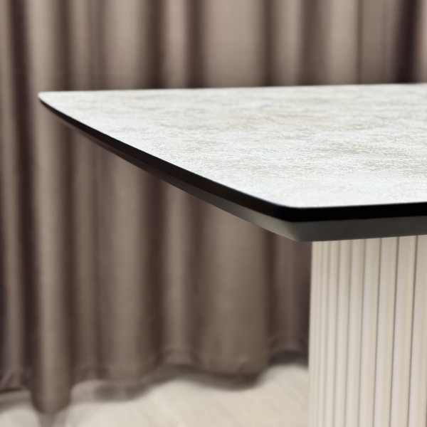 Rectangular folding dining table B-WOOD made of HPL