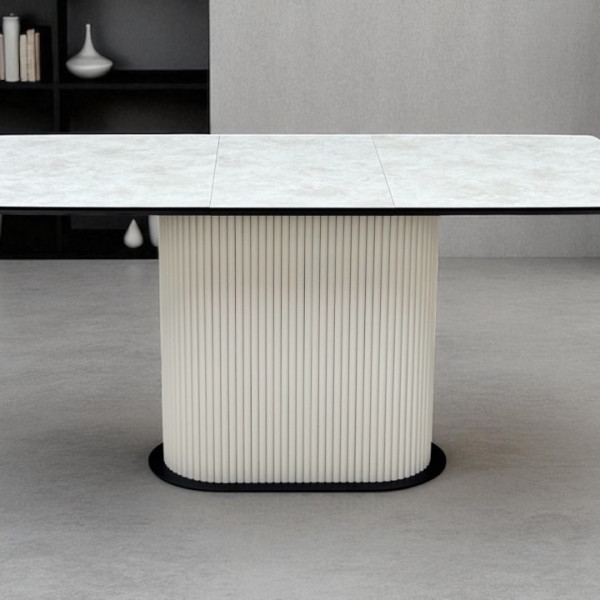 Rectangular folding dining table B-WOOD made of HPL