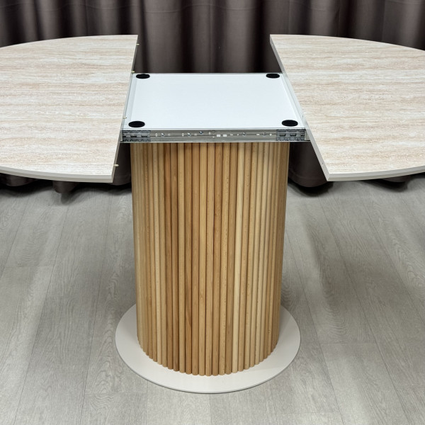 Dining round folding table B-WOOD made of HPL