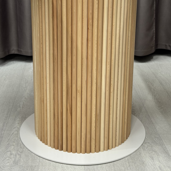 Dining round folding table B-WOOD made of HPL