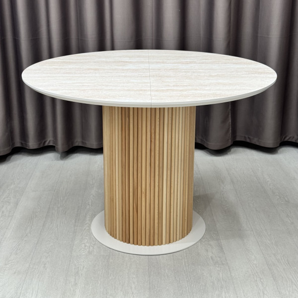 Dining round folding table B-WOOD made of HPL