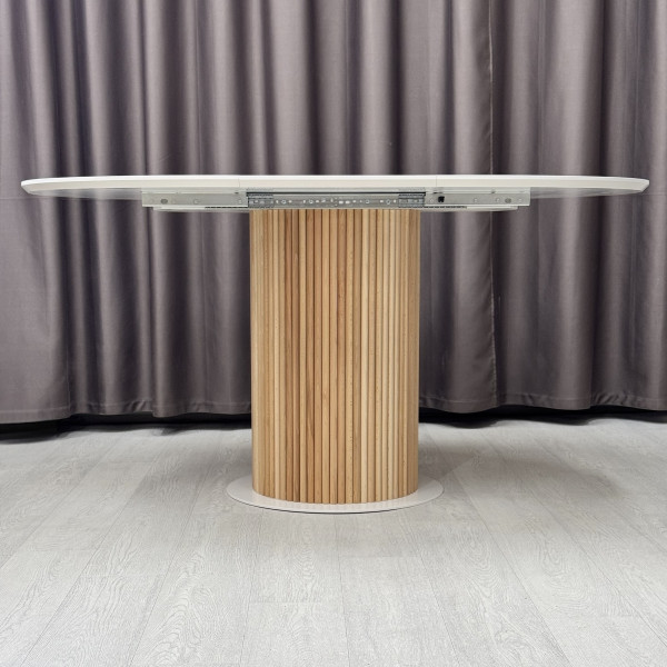 Dining round folding table B-WOOD made of HPL