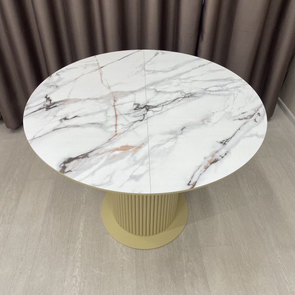  Dining round folding table B-WOOD made of HPL
