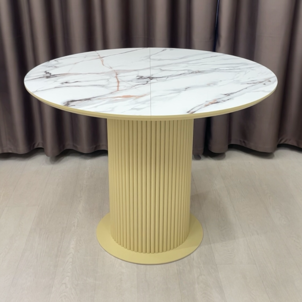  Dining round folding table B-WOOD made of HPL