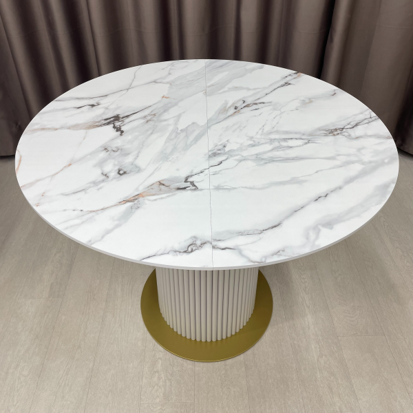  Dining round folding table B-WOOD made of HPL