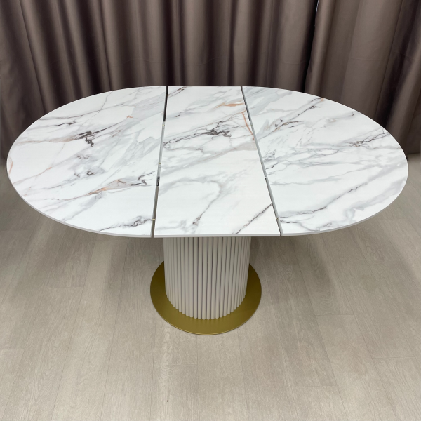  Dining round folding table B-WOOD made of HPL