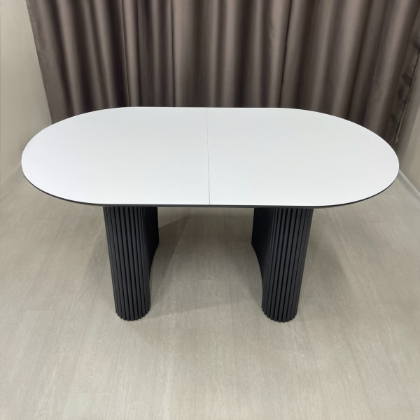 Oval folding dining table INFINITY made of HPL