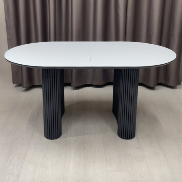 Oval folding dining table INFINITY made of HPL