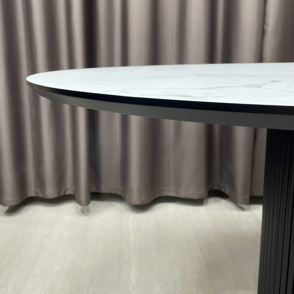  Dining round folding table B-WOOD made of HPL