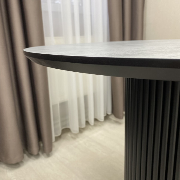  Dining round non-folding table B-WOOD made of HPL