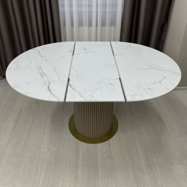  Dining round folding table B-WOOD made of HPL