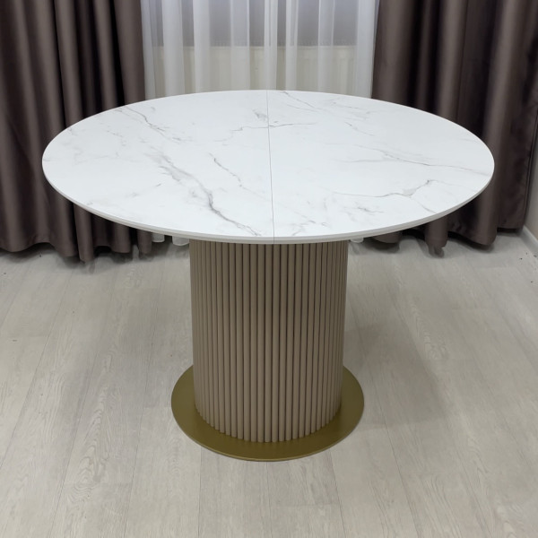  Dining round folding table B-WOOD made of HPL