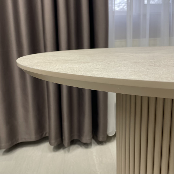  Dining round non-folding table B-WOOD made of HPL