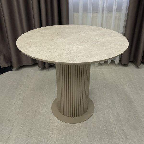  Dining round non-folding table B-WOOD made of HPL