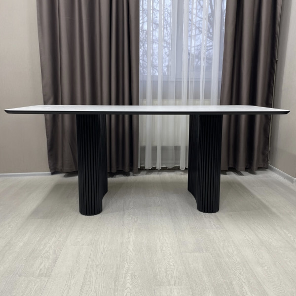 Rectangular non-folding dining table Infinity made of HPL