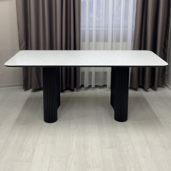 Rectangular non-folding dining table Infinity made of HPL