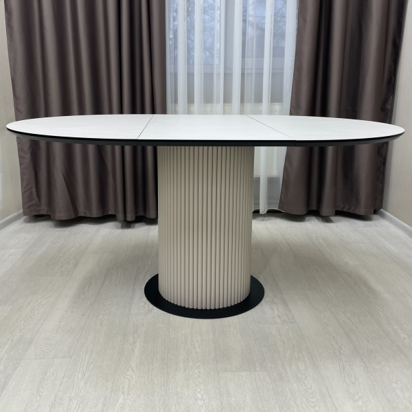  Dining round folding table B-WOOD made of HPL
