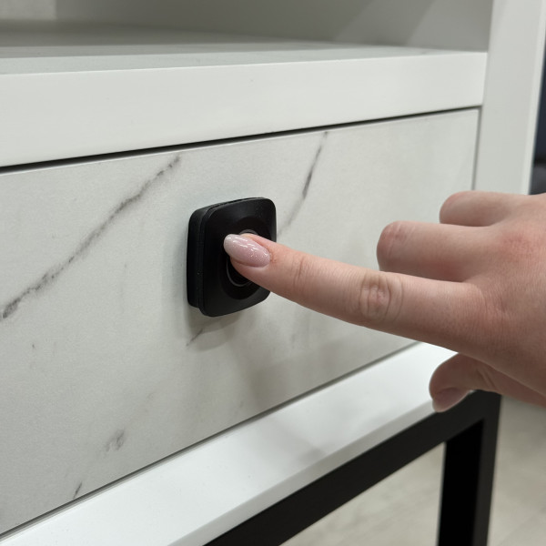 Bedside table “Flow” made of HPL