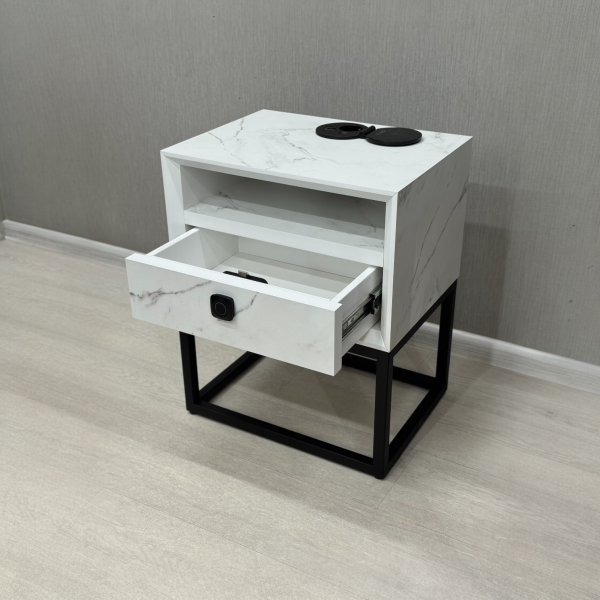 Bedside table “Flow” made of HPL