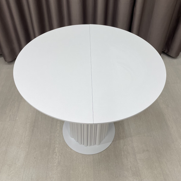 Round folding dining table B-WOOD MIX made of HPL