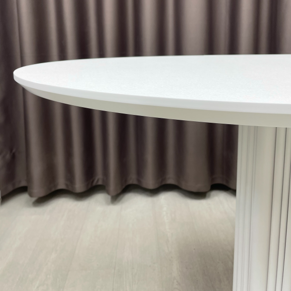 Round folding dining table B-WOOD MIX made of HPL