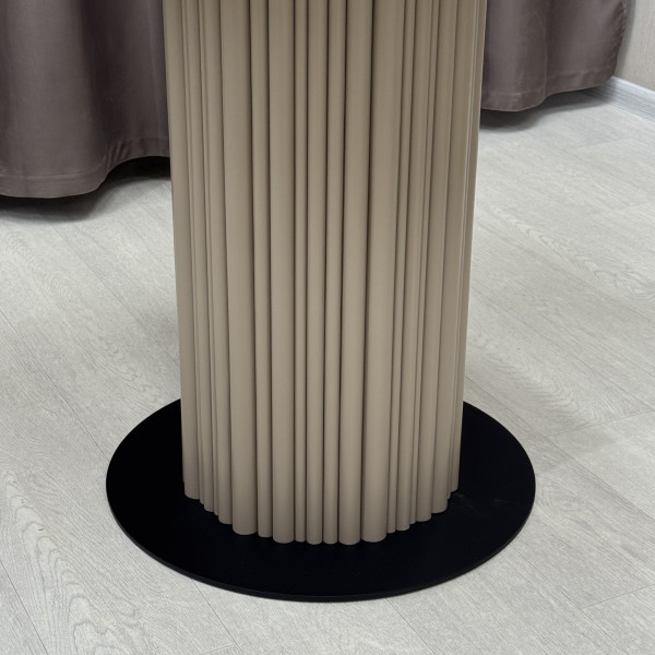 Round non-folding dining table B-WOOD MIX made of HPL