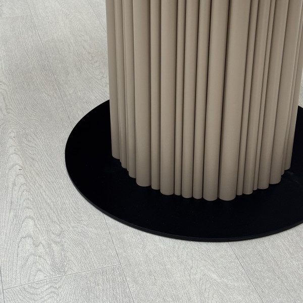 Round non-folding dining table B-WOOD MIX made of HPL