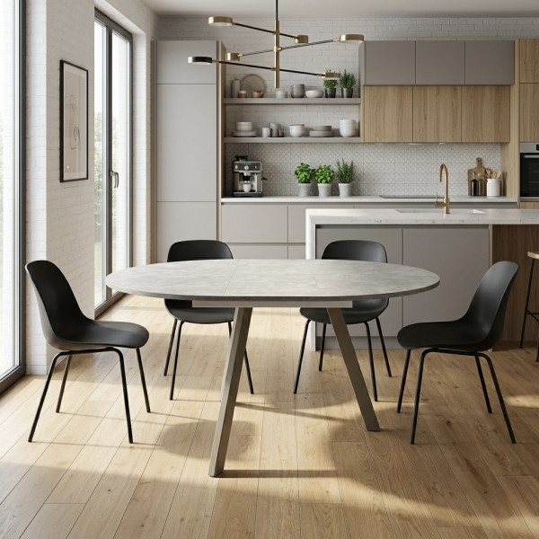 Round folding dining table ALEN FOLD