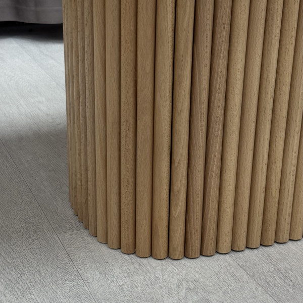 Rectangular coffee table SOFT made of HPL and beech dowels
