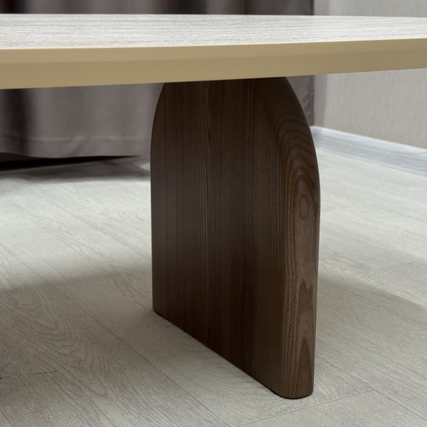 Oval coffee table MOON made of HPL