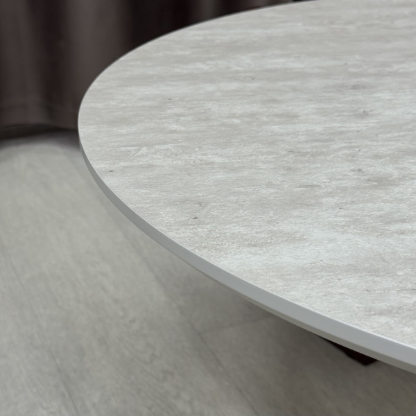 Round coffee table COFFEE made of HPL