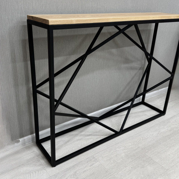 Decorative console LYRA made of ash wood