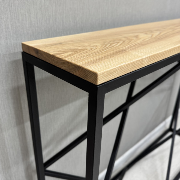 Decorative console LYRA made of ash wood