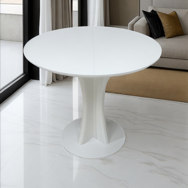  Dining round folding table Floret made of HPL