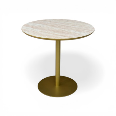 Round non-folding table Horeca made of HPL