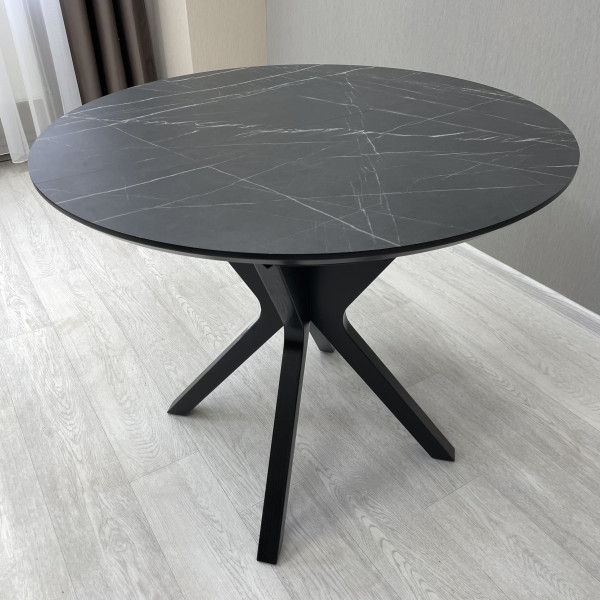Round folding table HPL NEO made of HPL